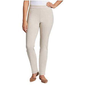 Gloria Vanderbilt Zoey Pull On Pant, Light Khaki,  XS - Size 0-2